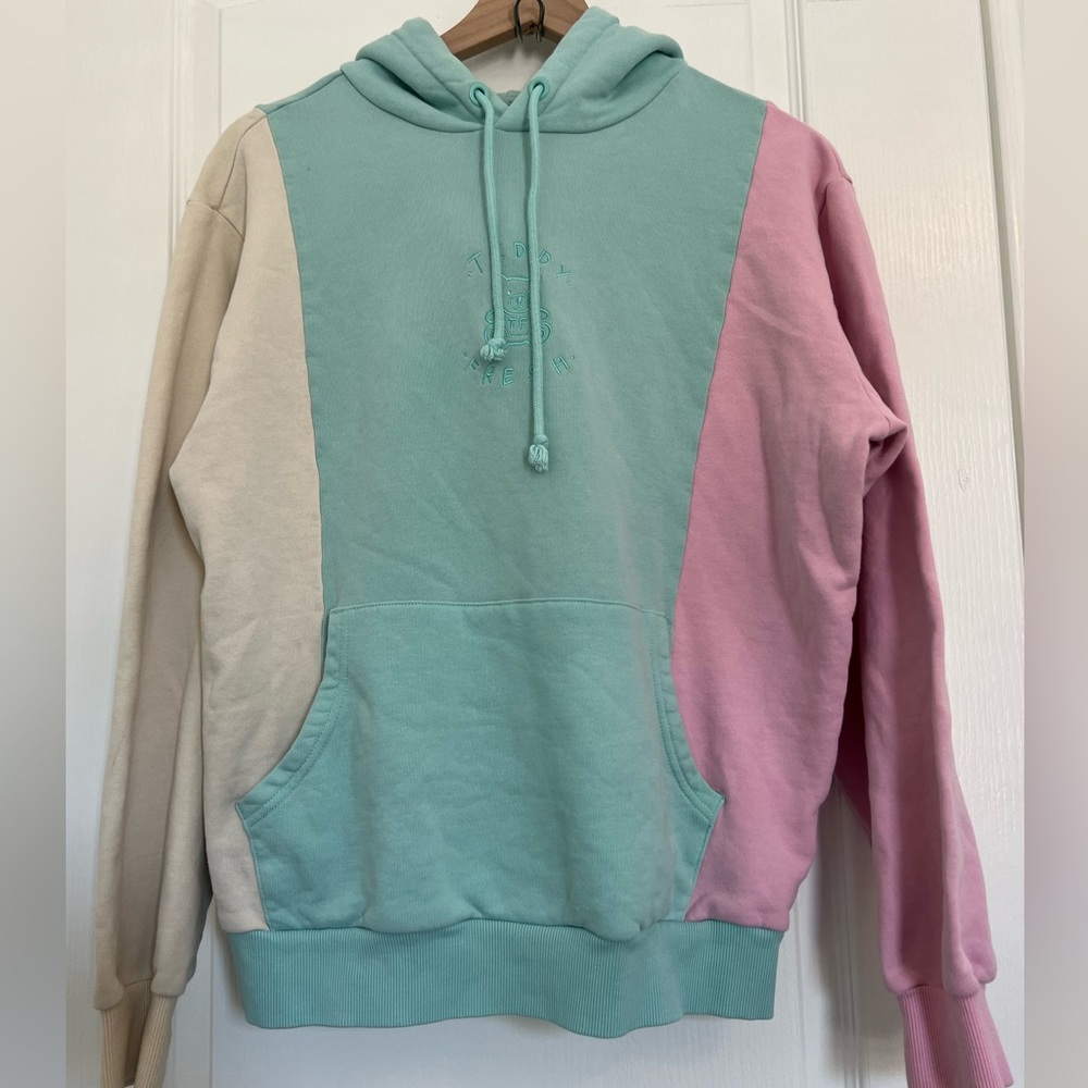 Teddy Fresh Pastel Hoodie | tricolor pastels | M